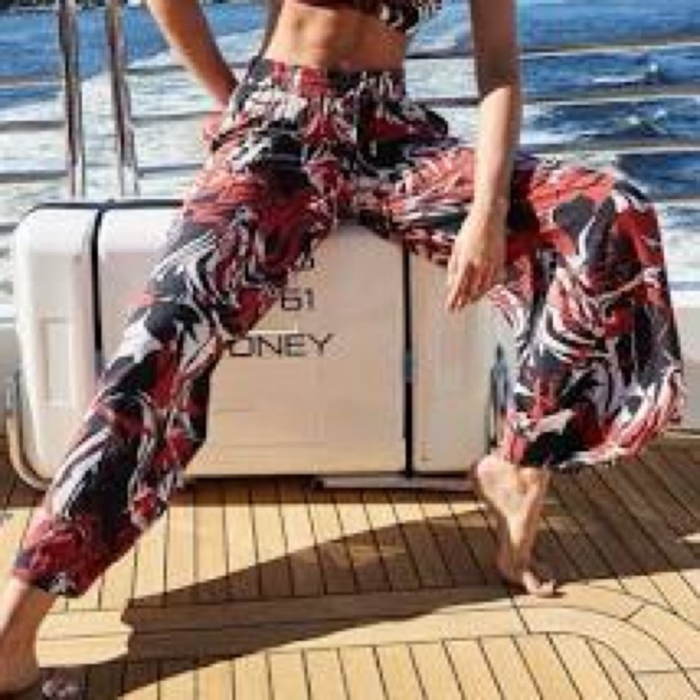 Jets Australia Casa Lucia Printed Coverup Beach Pants - Size 6 US